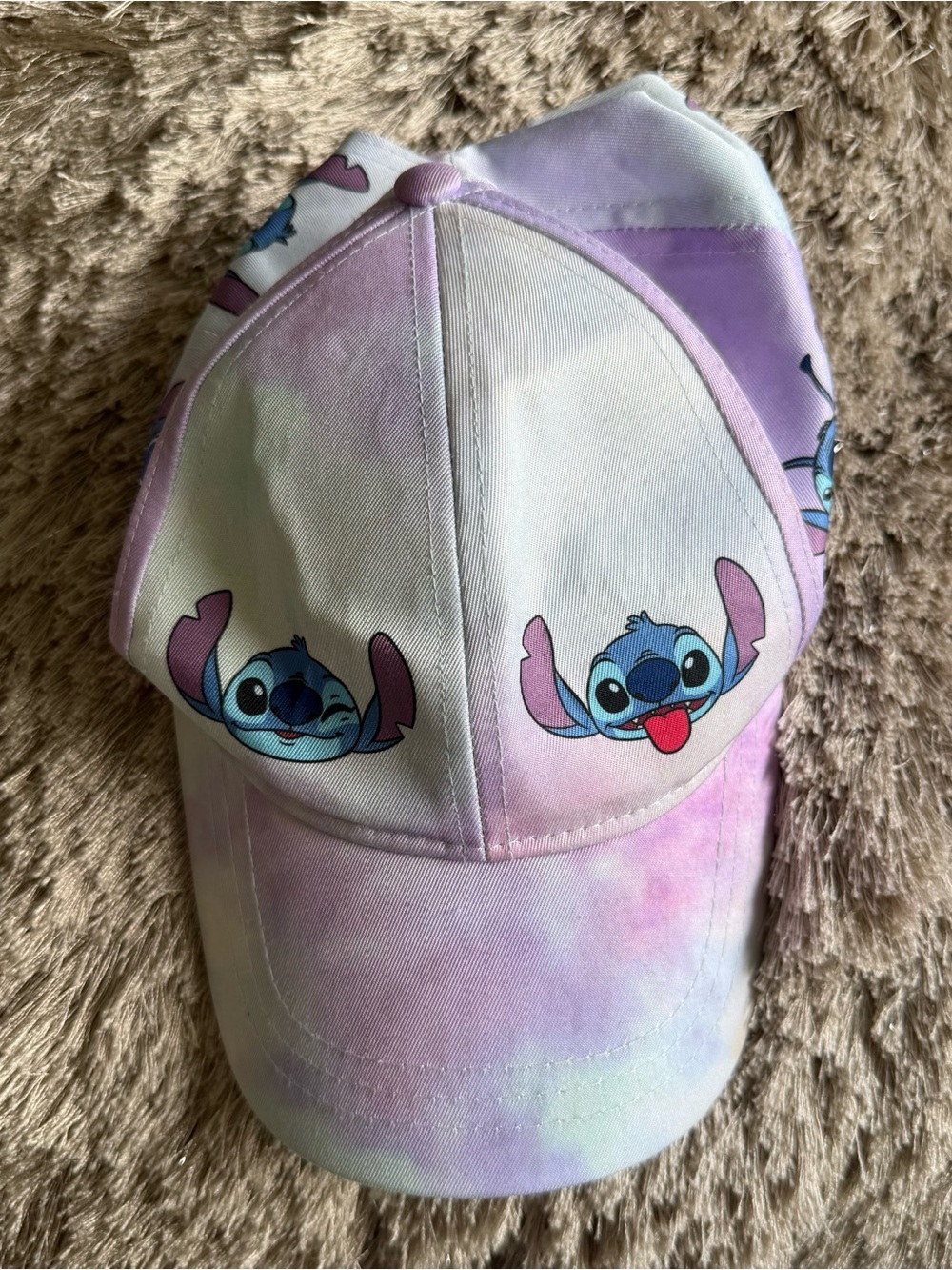 Disney Kids Stitch Tie-Dye Pastel Hat - Blue, Pink, Purple